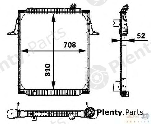  BEHR part 8MK376721-781 (8MK376721781) Radiator, engine cooling