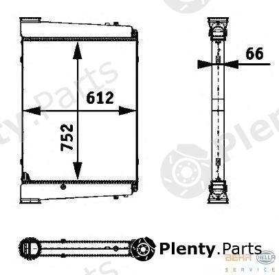  BEHR part 8ML376724-351 (8ML376724351) Intercooler, charger