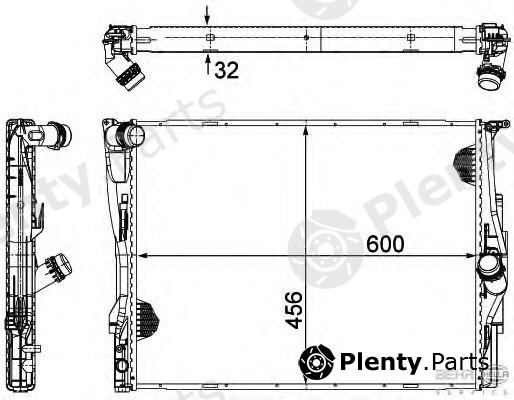  BEHR part 8MK376754-051 (8MK376754051) Radiator, engine cooling