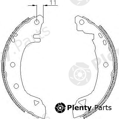  ROADHOUSE part 418200 Brake Shoe Set