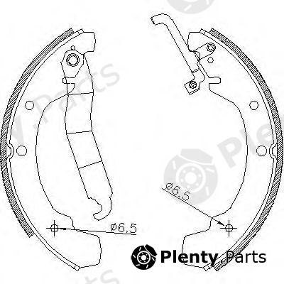  ROADHOUSE part 468800 Brake Shoe Set