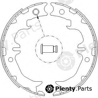  ROADHOUSE part 4742.00 (474200) Brake Shoe Set, parking brake