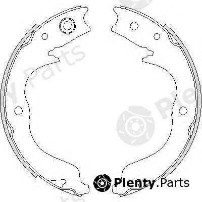  ROADHOUSE part 474800 Brake Shoe Set, parking brake