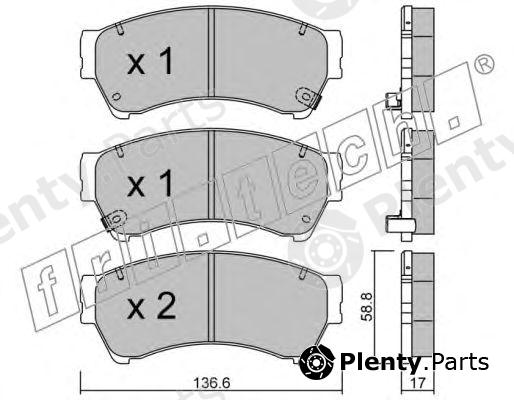  fri.tech. part 886.0 (8860) Brake Pad Set, disc brake