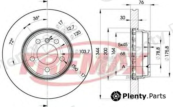  FREMAX part BD-2207 (BD2207) Brake Disc