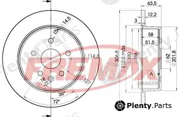  FREMAX part BD-2790 (BD2790) Brake Disc