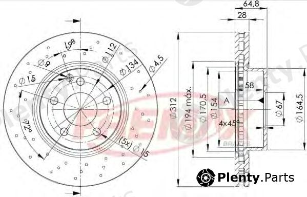  FREMAX part BD-0417 (BD0417) Brake Disc