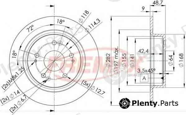  FREMAX part BD-1258 (BD1258) Brake Disc