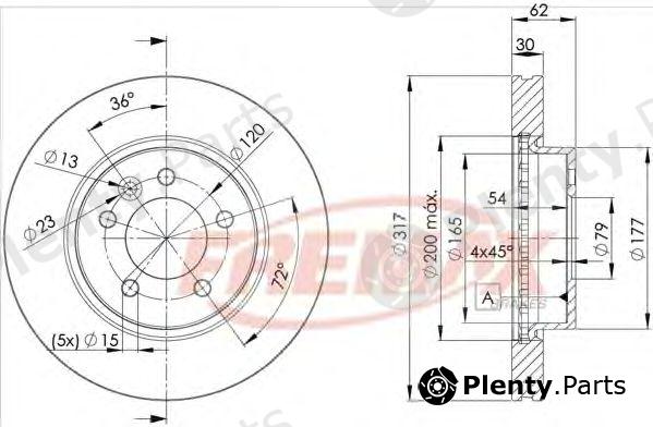  FREMAX part BD-7360 (BD7360) Brake Disc