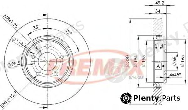  FREMAX part BD-4204 (BD4204) Brake Disc