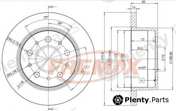  FREMAX part BD-5623 (BD5623) Brake Disc