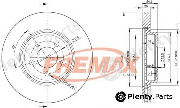  FREMAX part BD-9196 (BD9196) Brake Disc