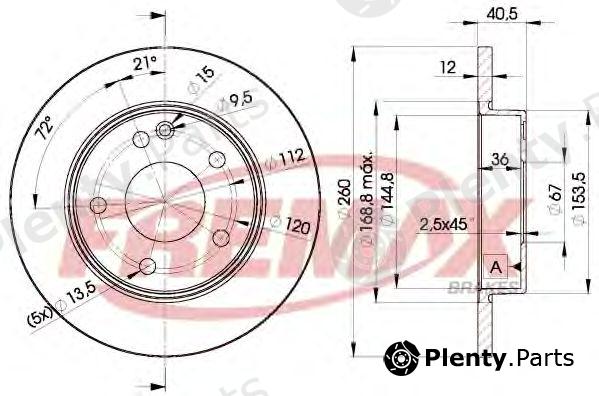  FREMAX part BD-0112 (BD0112) Brake Disc
