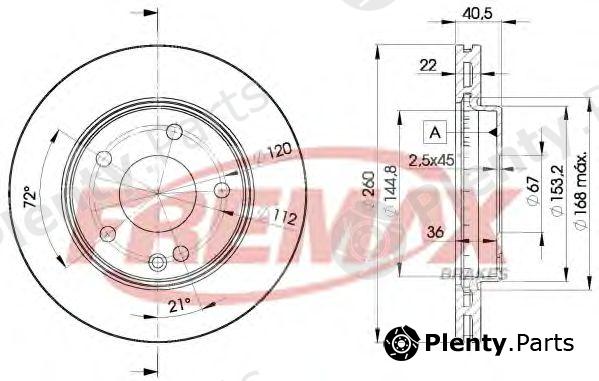  FREMAX part BD-0113 (BD0113) Brake Disc