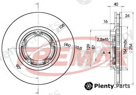  FREMAX part BD-0200 (BD0200) Brake Disc