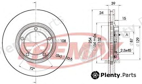  FREMAX part BD-0301 (BD0301) Brake Disc