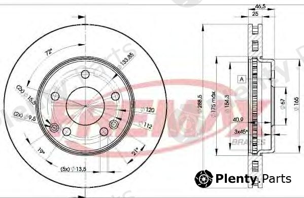  FREMAX part BD-0410 (BD0410) Brake Disc