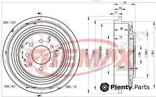  FREMAX part BD-0511 (BD0511) Brake Drum