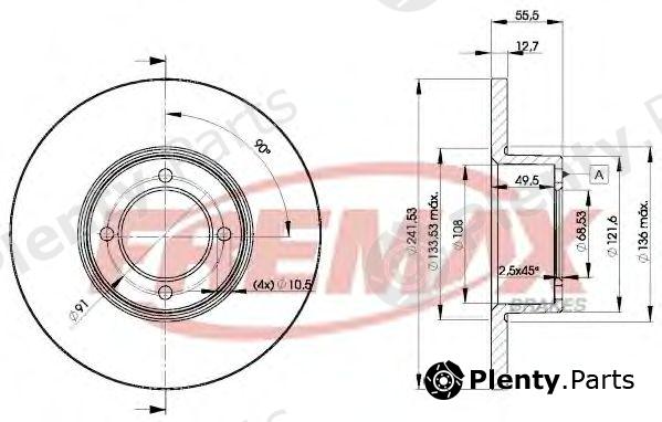  FREMAX part BD-0751 (BD0751) Brake Disc