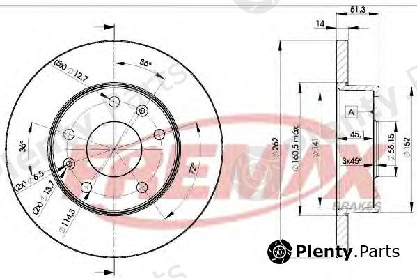  FREMAX part BD-0903 (BD0903) Brake Disc