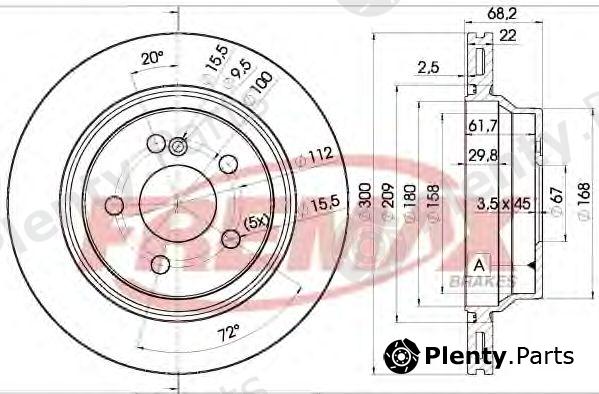  FREMAX part BD-0910 (BD0910) Brake Disc