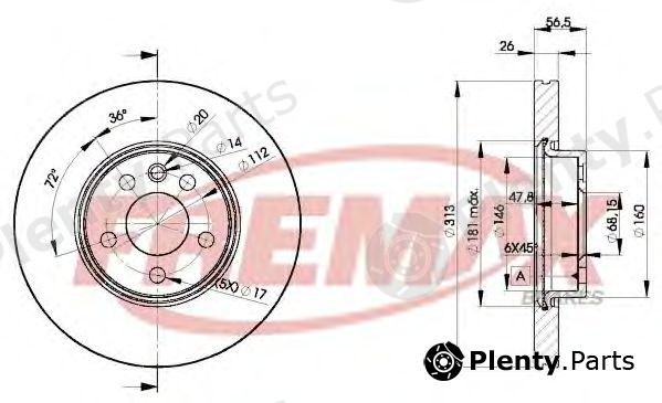  FREMAX part BD-1530 (BD1530) Brake Disc