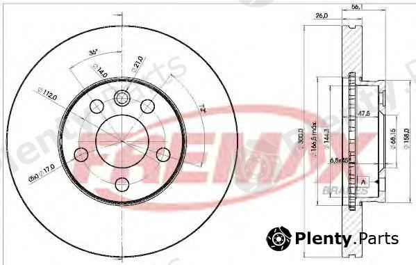  FREMAX part BD-1531 (BD1531) Brake Disc
