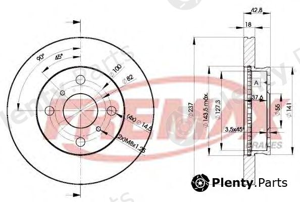  FREMAX part BD-1607 (BD1607) Brake Disc