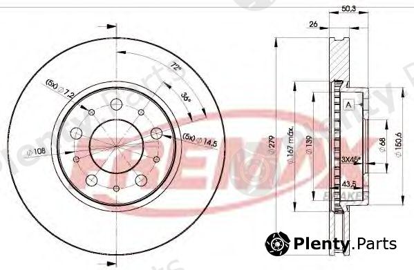  FREMAX part BD-1788 (BD1788) Brake Disc