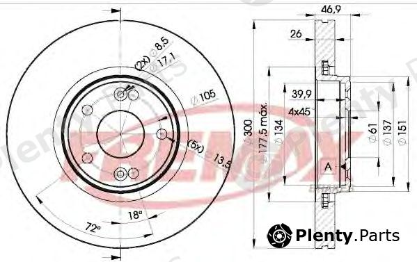  FREMAX part BD-2235 (BD2235) Brake Disc