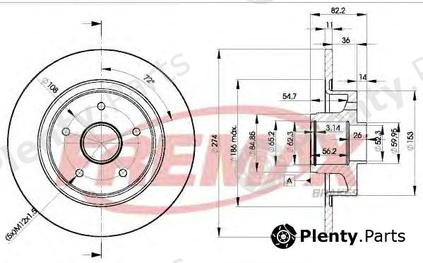  FREMAX part BD-2236 (BD2236) Brake Disc