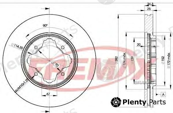  FREMAX part BD-2582 (BD2582) Brake Disc