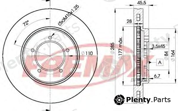 FREMAX part BD-2610 (BD2610) Brake Disc