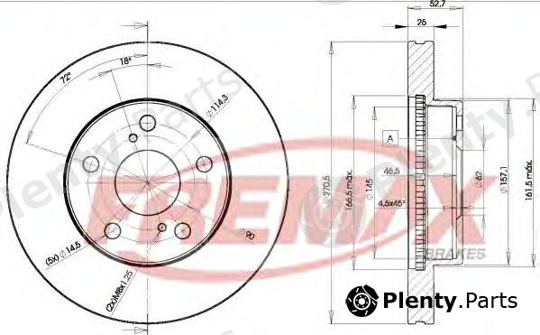  FREMAX part BD-2810 (BD2810) Brake Disc