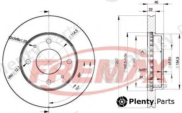  FREMAX part BD-2831 (BD2831) Brake Disc