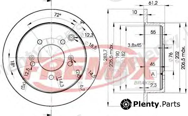  FREMAX part BD-2907 (BD2907) Brake Disc