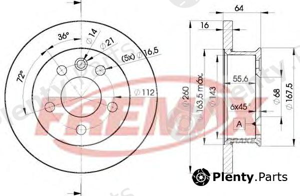  FREMAX part BD-3013 (BD3013) Brake Disc