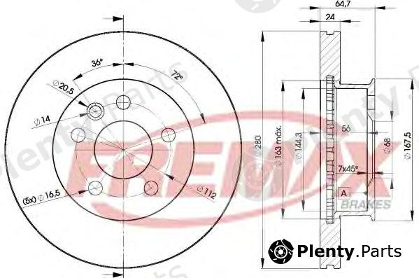 FREMAX part BD-3014 (BD3014) Brake Disc