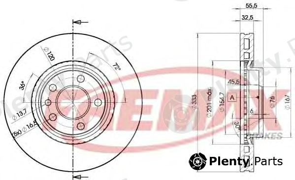  FREMAX part BD-3020 (BD3020) Brake Disc