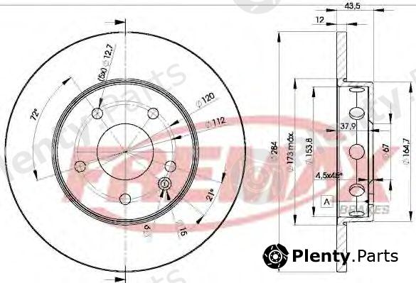  FREMAX part BD-3180 (BD3180) Brake Disc