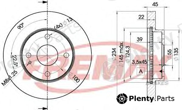  FREMAX part BD-3255 (BD3255) Brake Disc