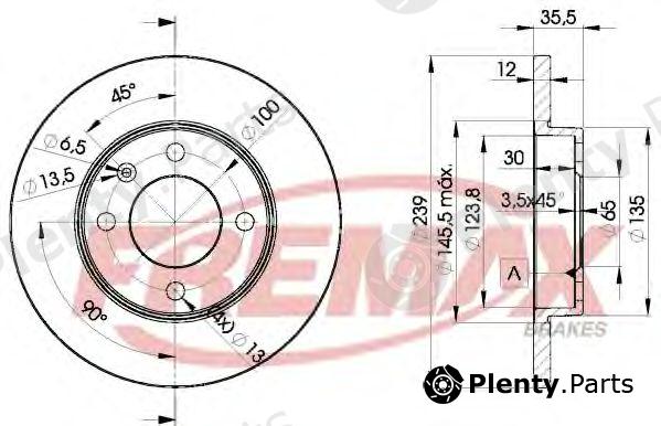  FREMAX part BD-3300 (BD3300) Brake Disc