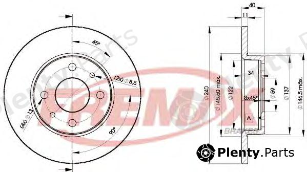  FREMAX part BD-3465 (BD3465) Brake Disc