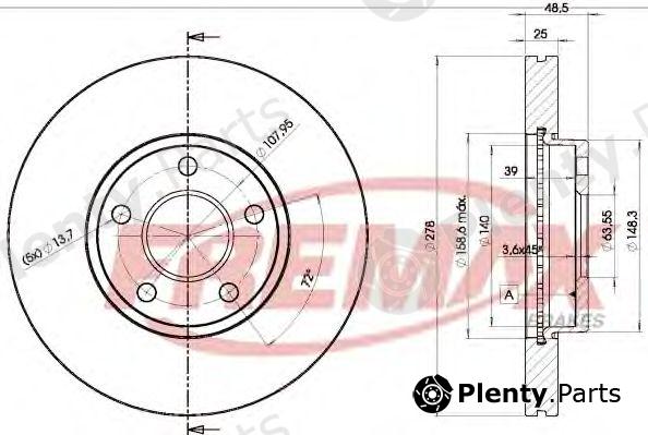  FREMAX part BD-3963 (BD3963) Brake Disc