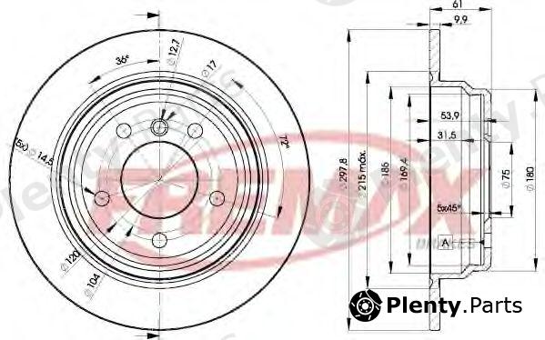  FREMAX part BD-4129 (BD4129) Brake Disc