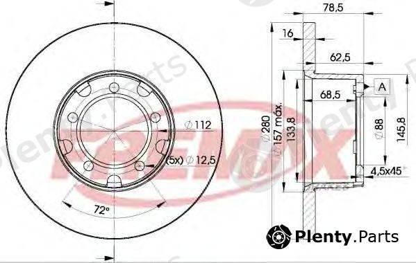  FREMAX part BD-4280 (BD4280) Brake Disc