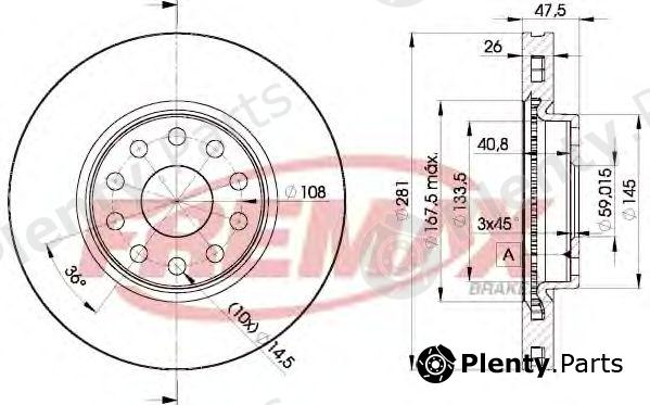  FREMAX part BD-4639 (BD4639) Brake Disc