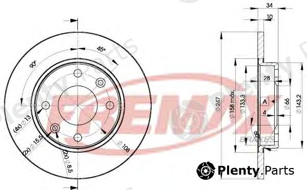  FREMAX part BD-4689 (BD4689) Brake Disc