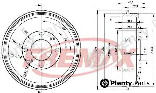  FREMAX part BD-4724 (BD4724) Brake Drum