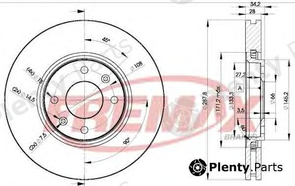  FREMAX part BD-4753 (BD4753) Brake Disc